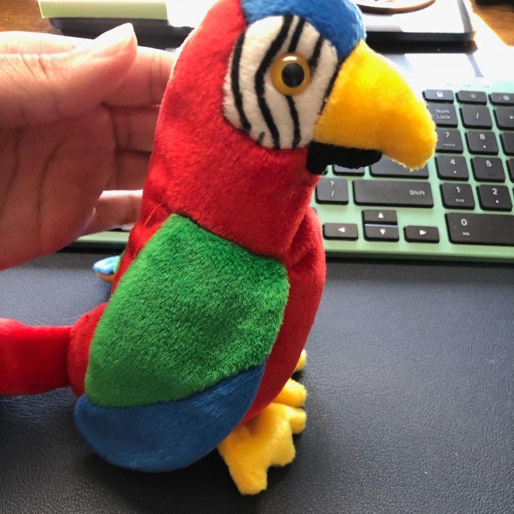 RARE MISPRINT 4197 Beanie Baby Jabber The Parrot
